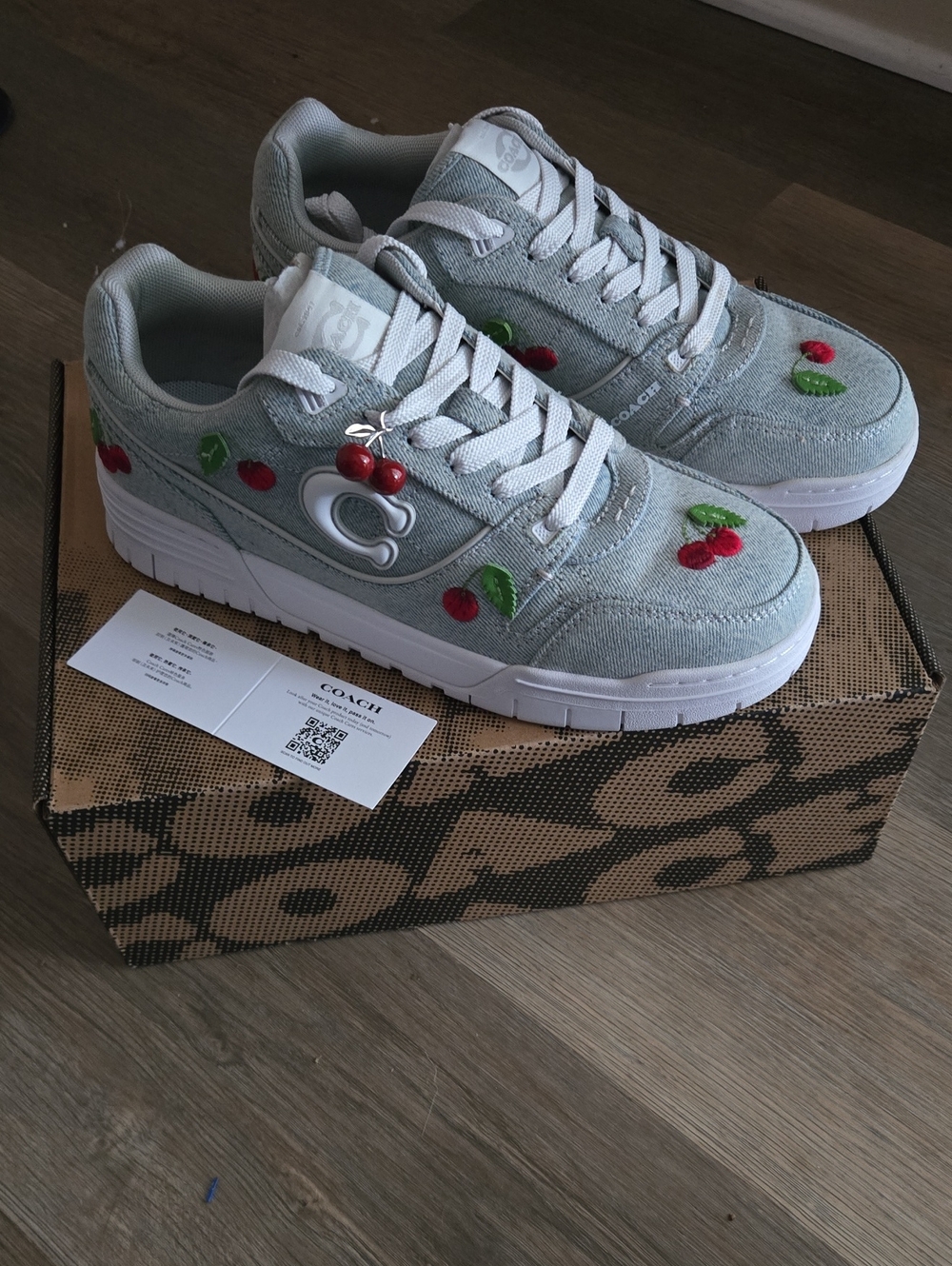 Coach Denim Cherry Soho Sneakers